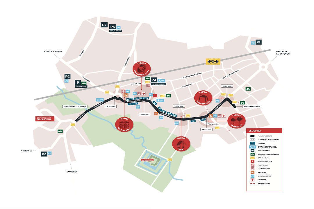 Bereikbaarheid en parkeren Brabantse Dag Heeze